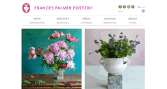 Desktop Screenshot of francespalmerpottery.com