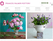 Tablet Screenshot of francespalmerpottery.com